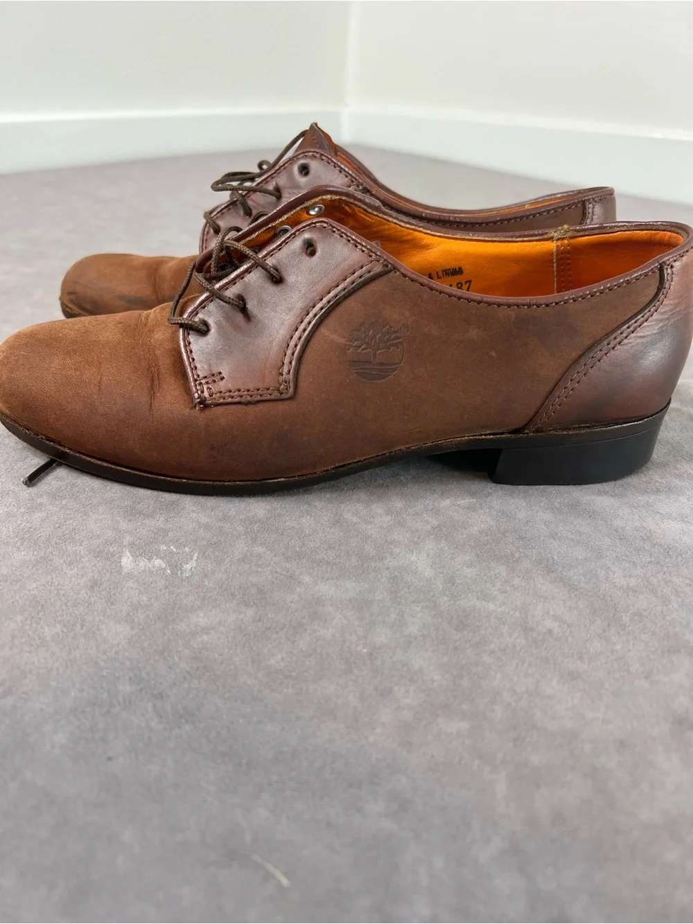 Timberland Brown Leather & Suede Lace-Up Oxfords